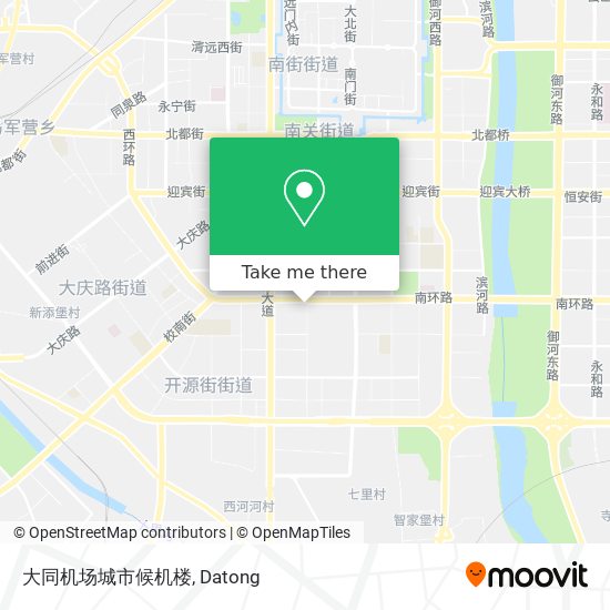 大同机场城市候机楼 map