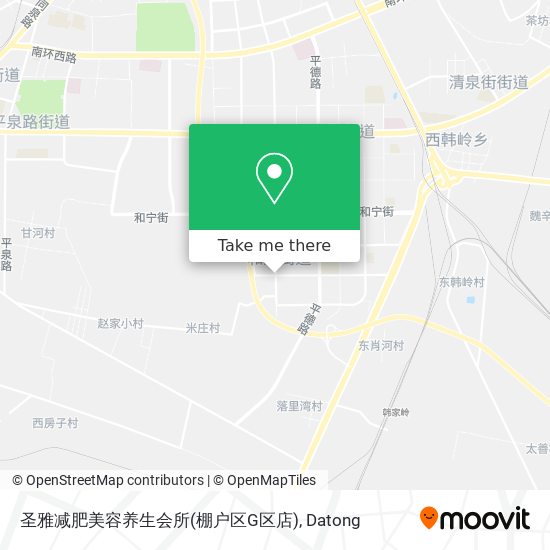 圣雅减肥美容养生会所(棚户区G区店) map