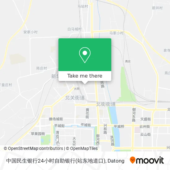 中国民生银行24小时自助银行(站东地道口) map