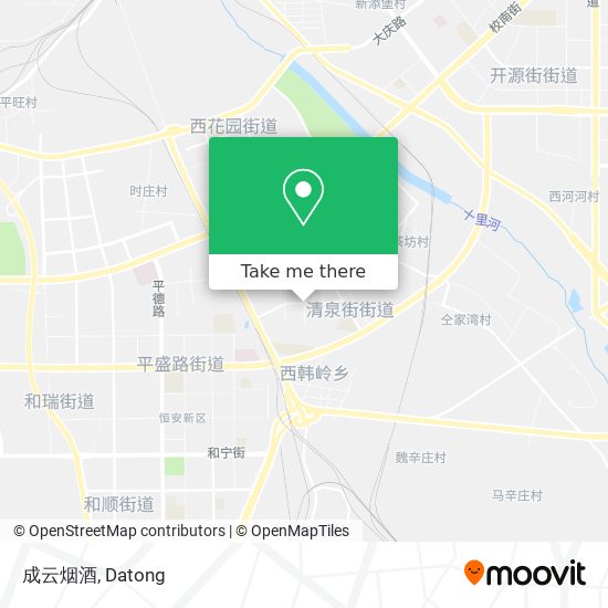 成云烟酒 map