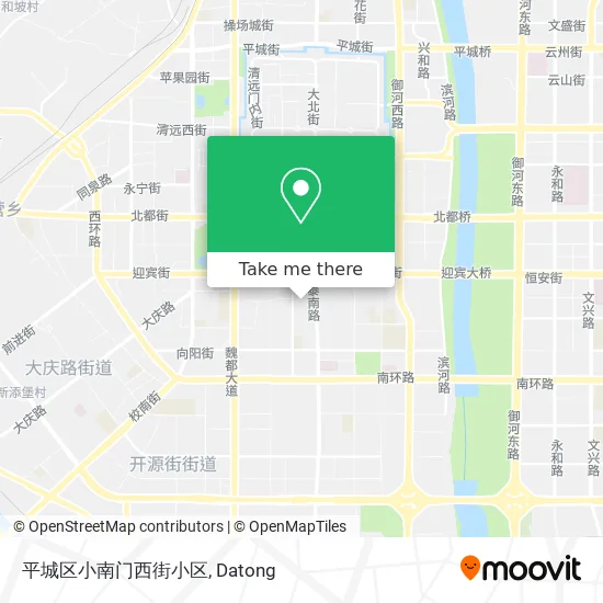 平城区小南门西街小区 map