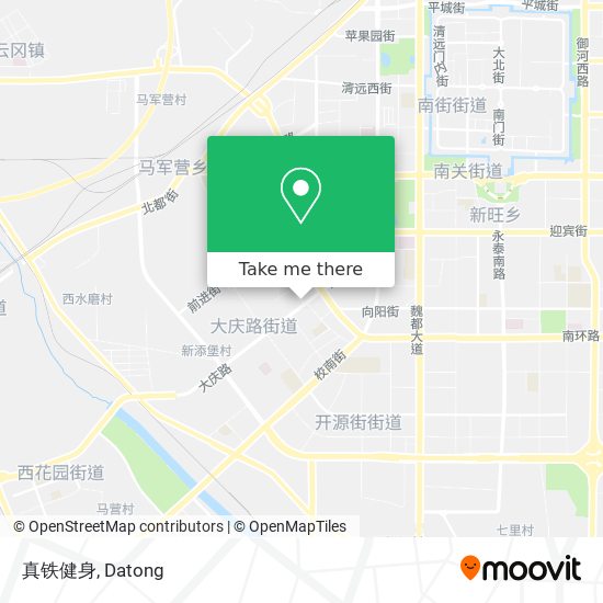 真铁健身 map