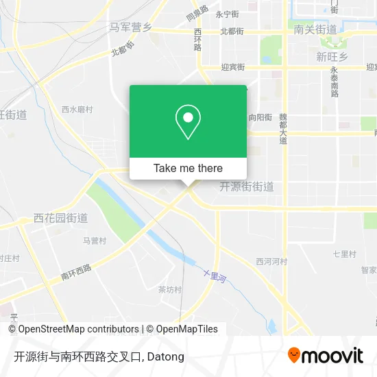 开源街与南环西路交叉口 map