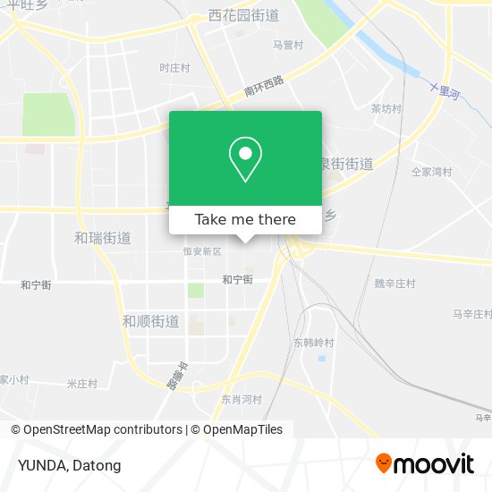 YUNDA map