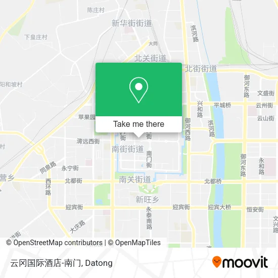 云冈国际酒店-南门 map