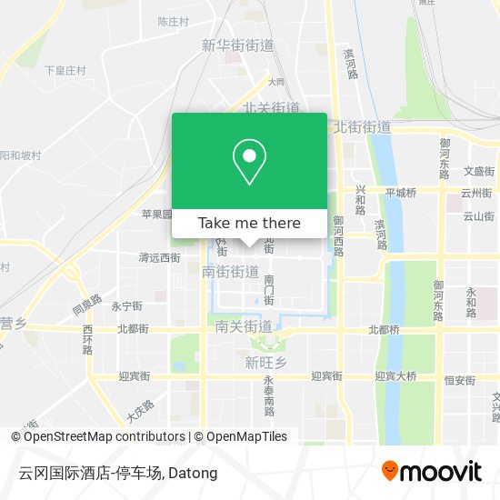 云冈国际酒店-停车场 map