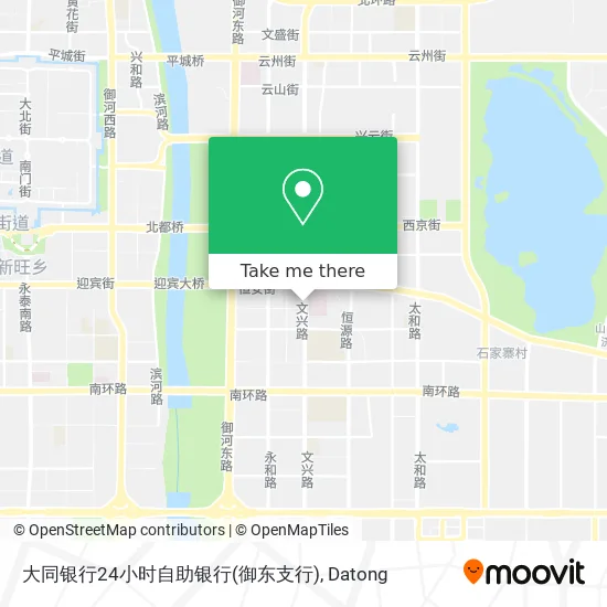 大同银行24小时自助银行(御东支行) map