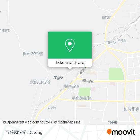 百盛园洗浴 map