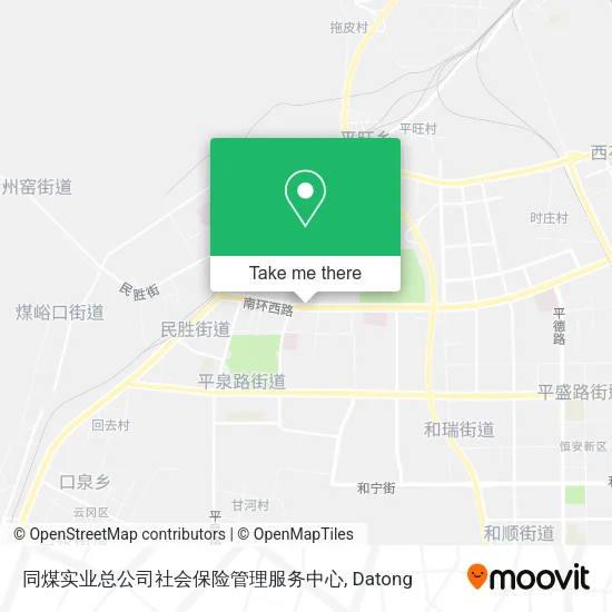 同煤实业总公司社会保险管理服务中心 map