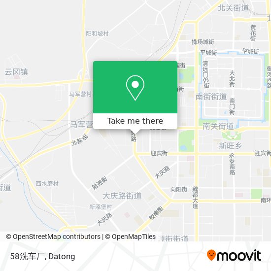 58洗车厂 map