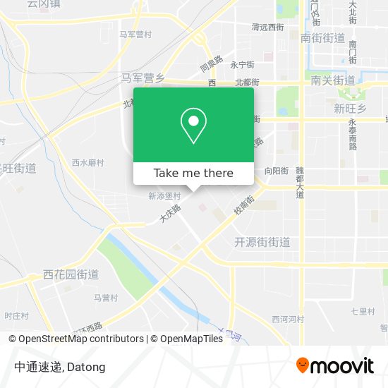 中通速递 map