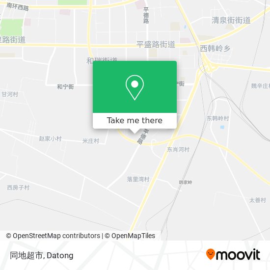 同地超市 map