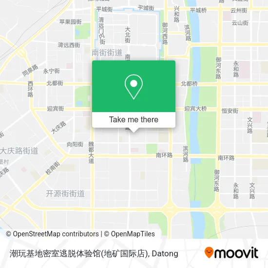 潮玩基地密室逃脱体验馆(地矿国际店) map
