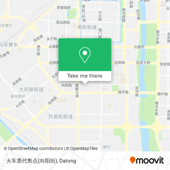 火车票代售点(向阳街) map