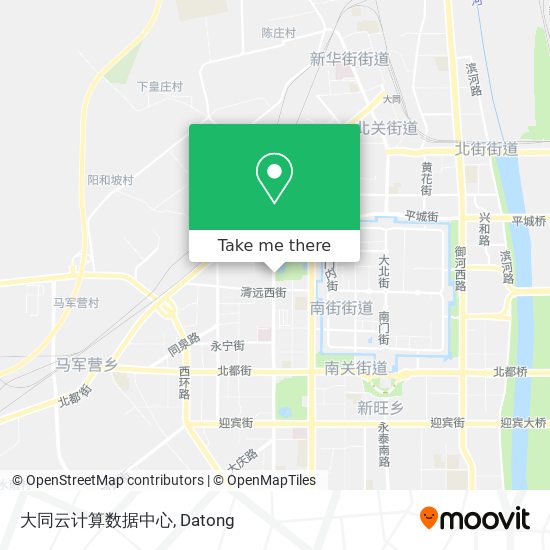 大同云计算数据中心 map