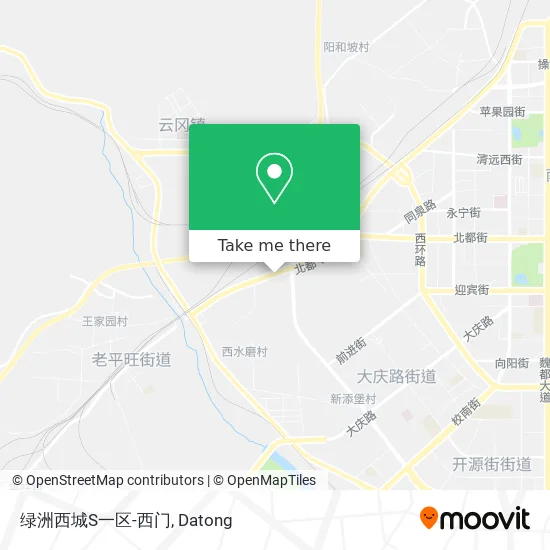 绿洲西城S一区-西门 map