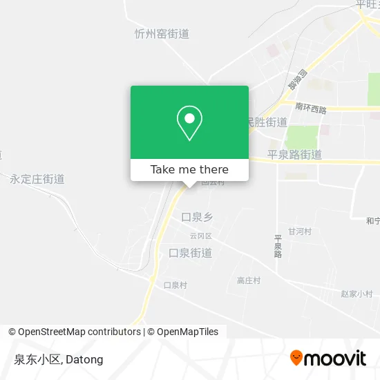 泉东小区 map