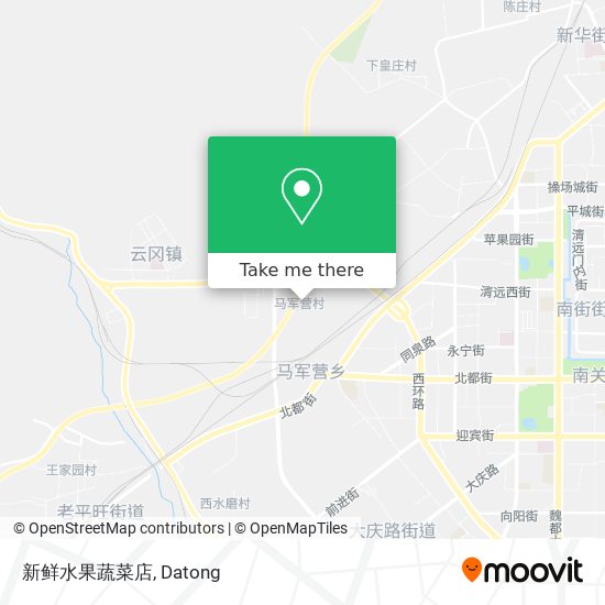 新鲜水果蔬菜店 map