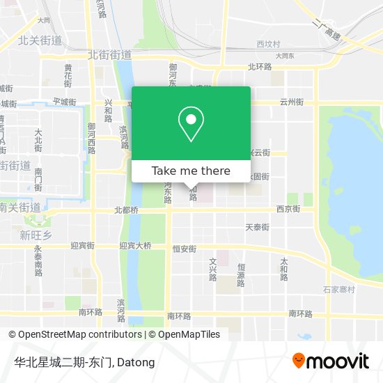 华北星城二期-东门 map