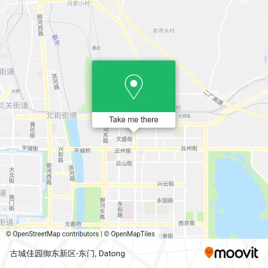 古城佳园御东新区-东门 map