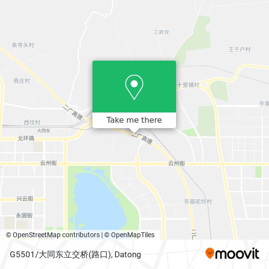 G5501/大同东立交桥(路口) map