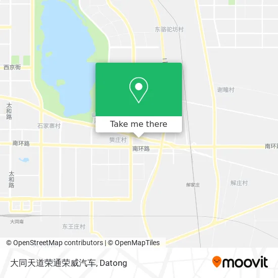大同天道荣通荣威汽车 map