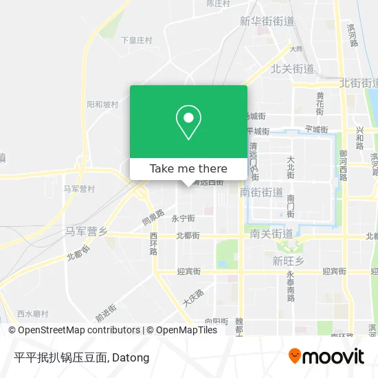 平平抿扒锅压豆面 map