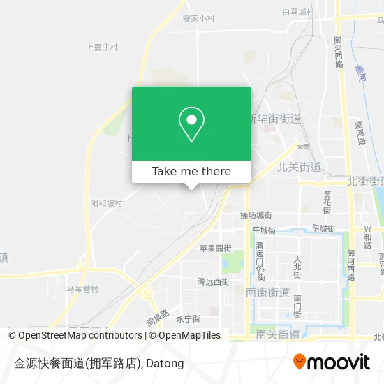 金源快餐面道(拥军路店) map