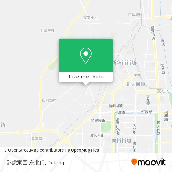 卧虎家园-东北门 map