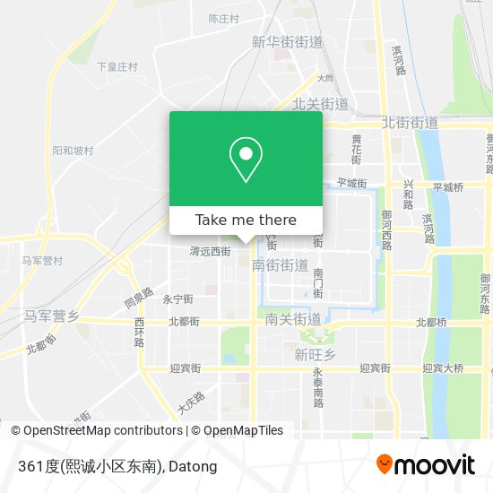 361度(熙诚小区东南) map