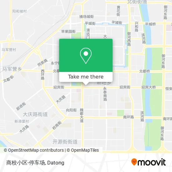 商校小区-停车场 map