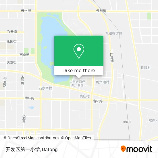 开发区第一小学 map