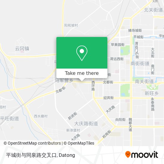 平城街与同泉路交叉口 map