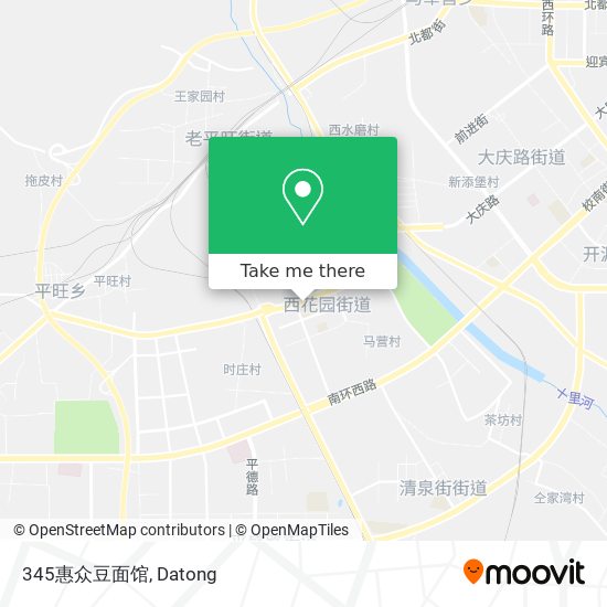 345惠众豆面馆 map