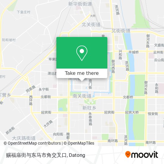 赐福庙街与东马市角交叉口 map