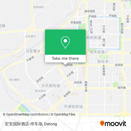 宏安国际酒店-停车场 map