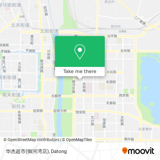 华杰超市(御河湾店) map
