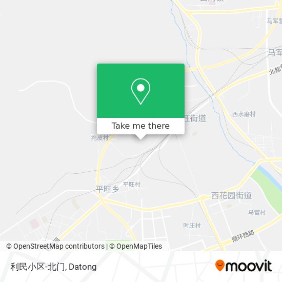 利民小区-北门 map