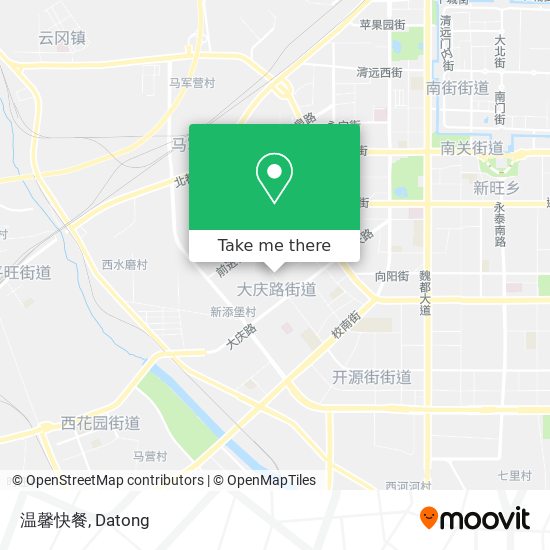 温馨快餐 map