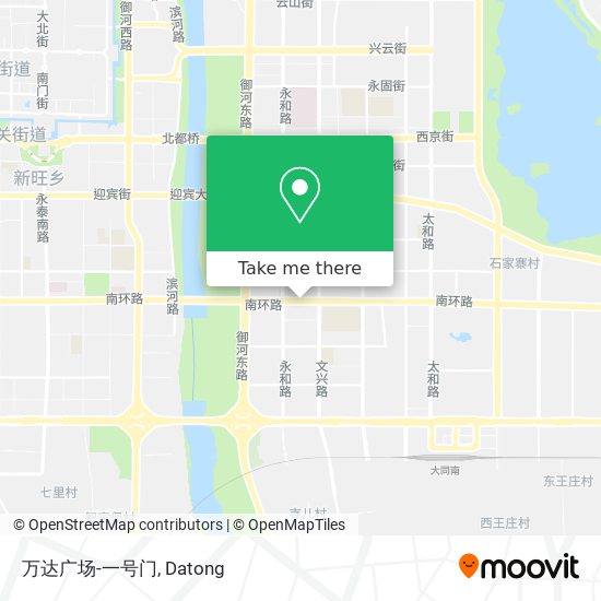 万达广场-一号门 map