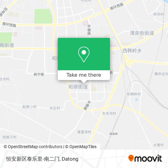 恒安新区泰乐里-南二门 map