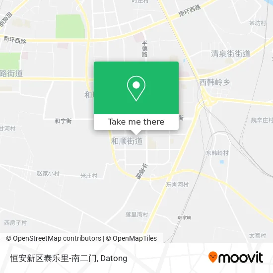 恒安新区泰乐里-南二门 map