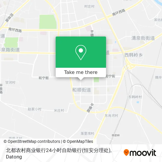 北都农村商业银行24小时自助银行(恒安分理处) map