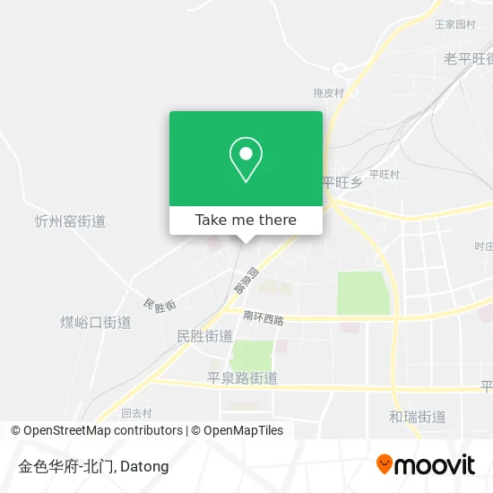 金色华府-北门 map