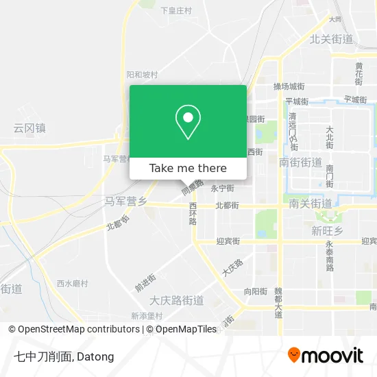 七中刀削面 map
