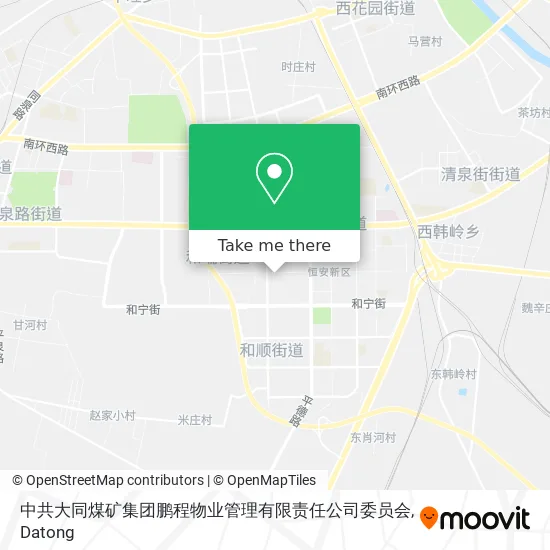 中共大同煤矿集团鹏程物业管理有限责任公司委员会 map