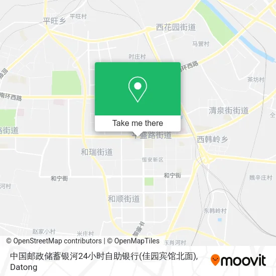 中国邮政储蓄银河24小时自助银行(佳园宾馆北面) map