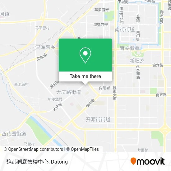魏都澜庭售楼中心 map