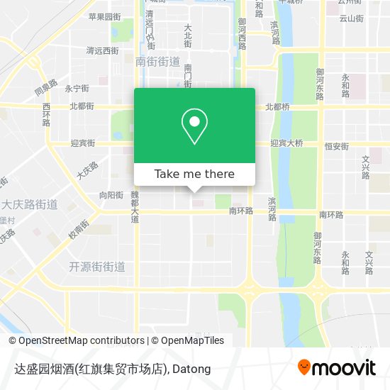 达盛园烟酒(红旗集贸市场店) map