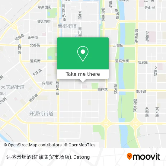达盛园烟酒(红旗集贸市场店) map